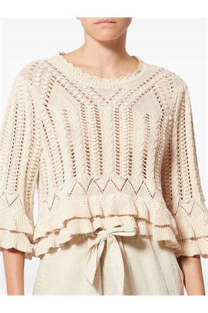Norma Frilly Cotton Knit Sweater MARANT ÉTOILE | PU0835FAD1L04E23EC